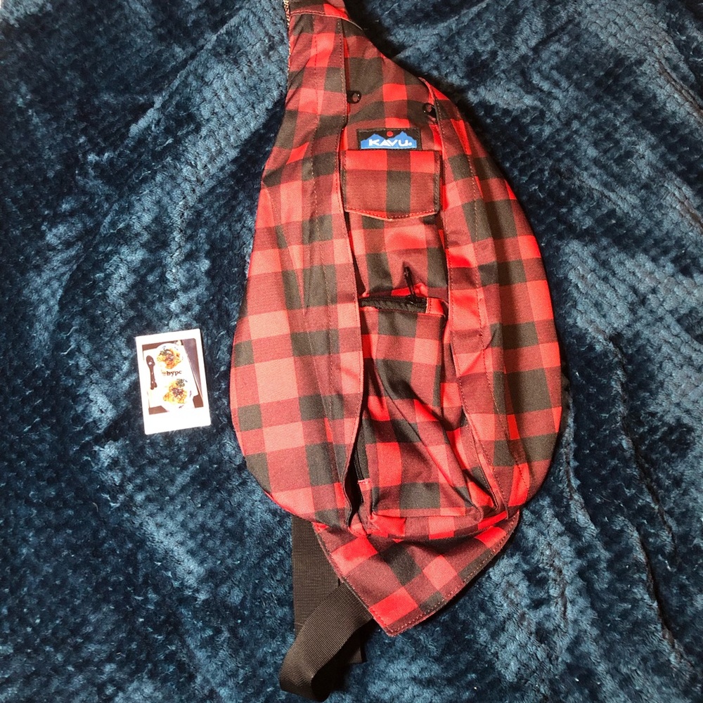 LIKE NEW- RARE KAVU Checkered Backpack